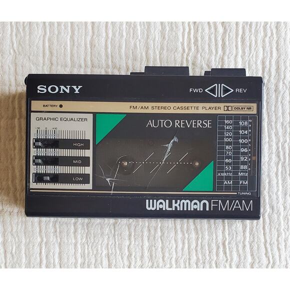 Sony Walkman WM-F18/F28 Portable Cassette Player AM/FM Tested Working - Picture 1 of 9